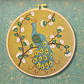 Flamboyant Peacock Wool Felt Embroidery Applique Kit Primary Image
