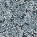 Imperial Collection 14 - Indigo Colorstory Chrysanthemum Indigo Metallic Yardage