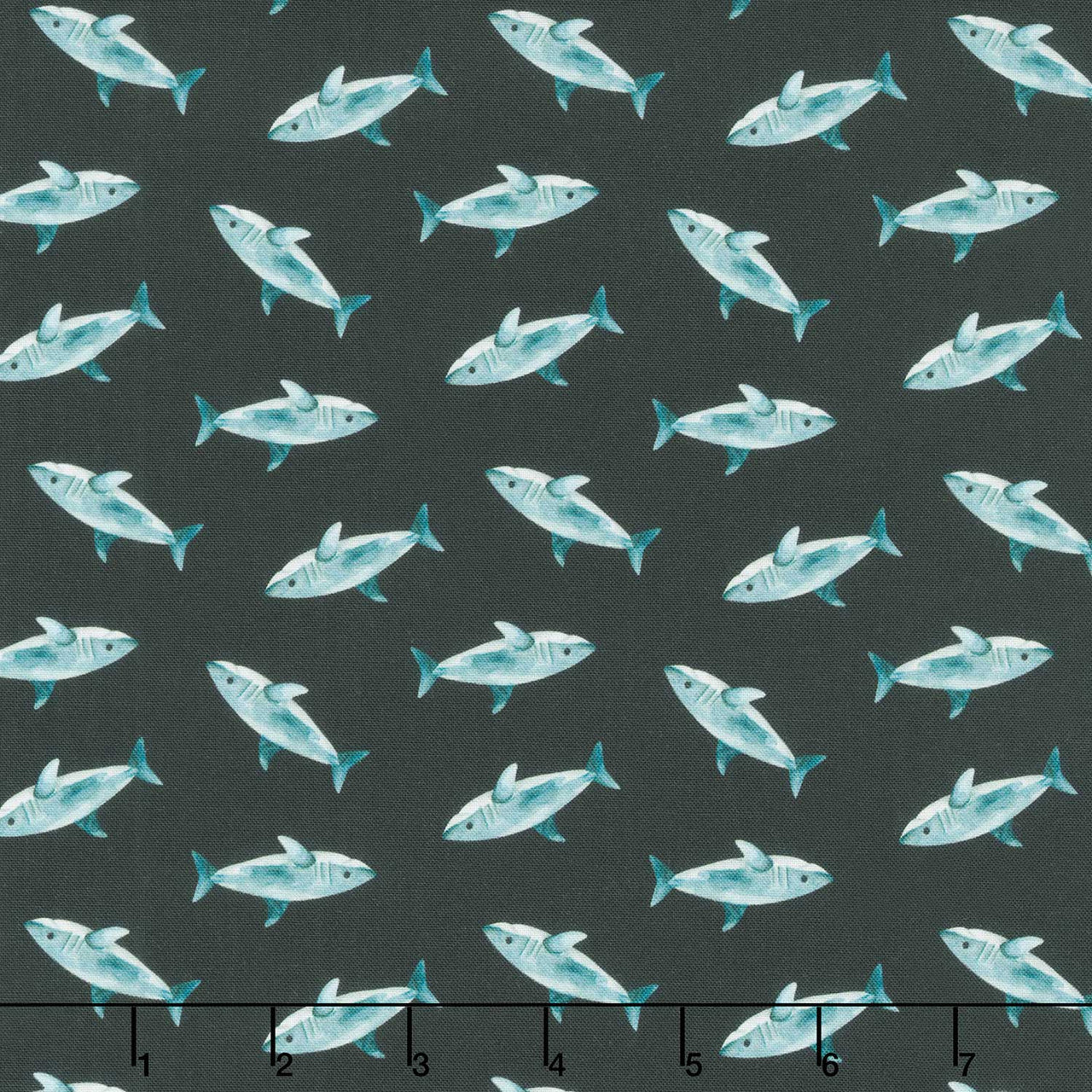 Pirates Ahoy - Sharks Black Yardage