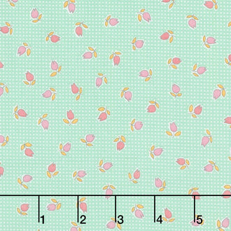Penny's Dollhouse 2 - Petunia Aloe Yardage