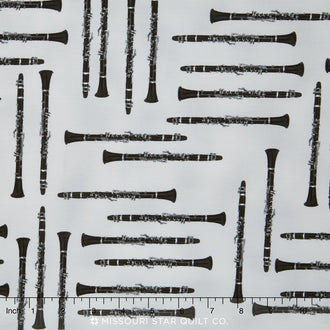 In Tune - Clarinet Grey Yardage