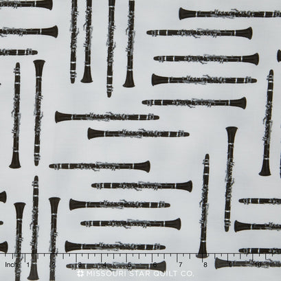 In Tune - Clarinet Grey Yardage