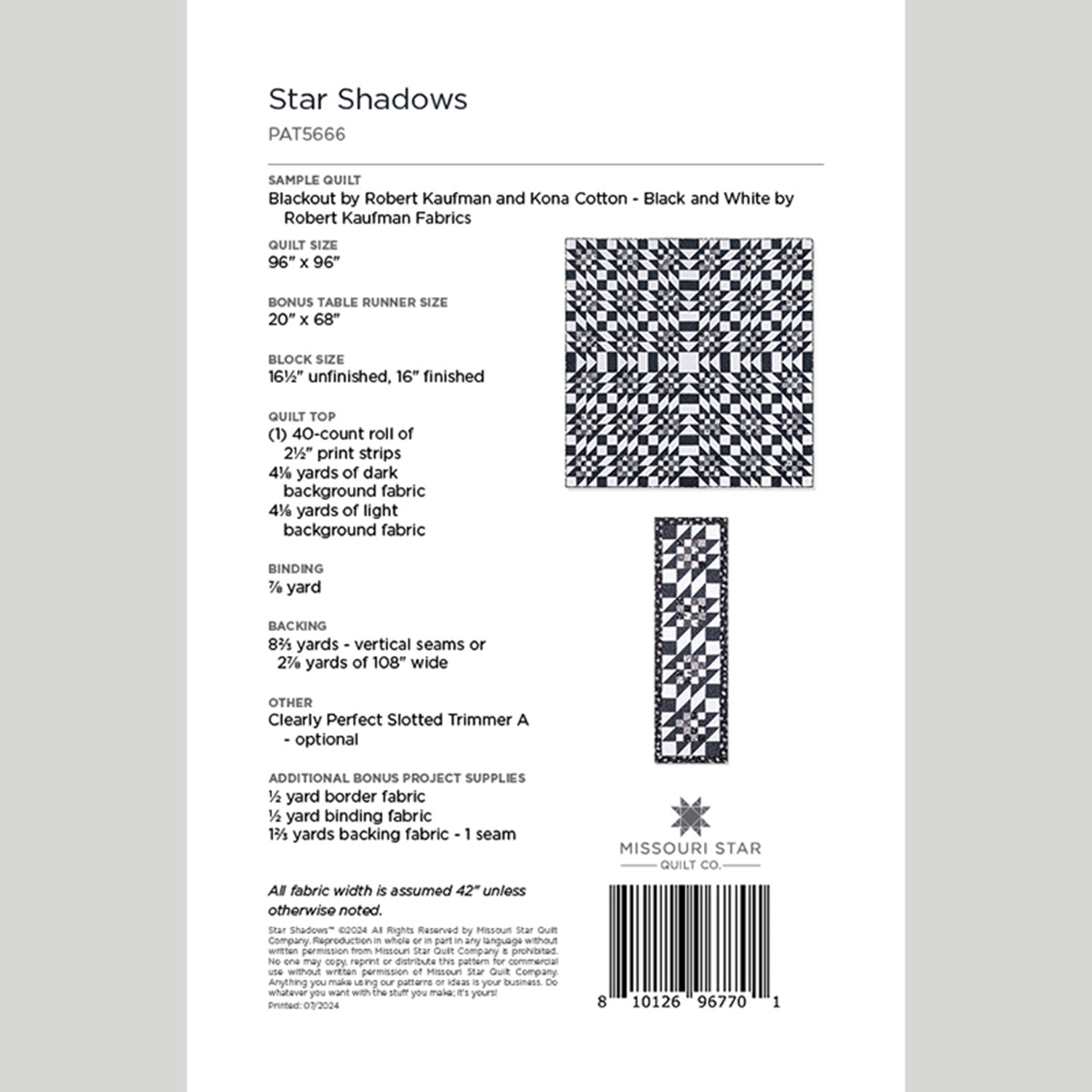 Shadow Star Quilt Pattern Star Shadows Quilt Pattern by Missouri Star