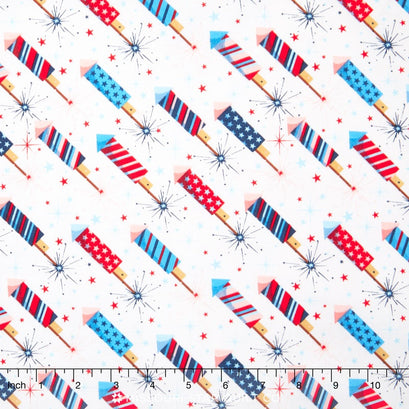 Parade on Main - Rockets White Yardage