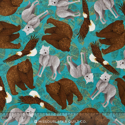 Trail Mix - Main Teal Yardage
