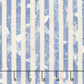 Land of Liberty - Stripes Blue/Tan Yardage