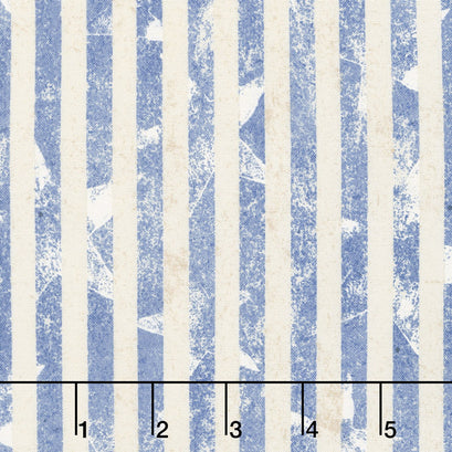 Land of Liberty - Stripes Blue/Tan Yardage