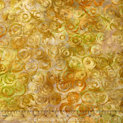 Artisan Batiks - Natural Formations Circles Spice Yardage