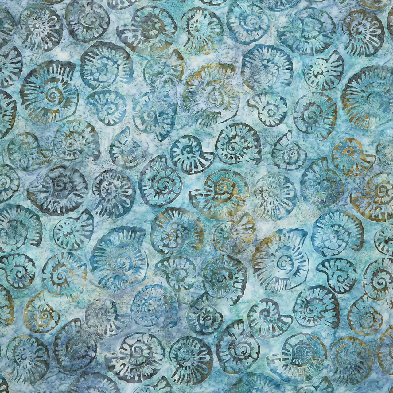 Artisan Batiks - Beachcombers Shells Eucalyptus Yardage