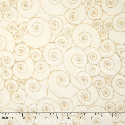 Tonga Batiks - Romance Cream Yardage