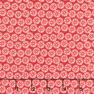 Christmas is in Town - Peppermints Red Yardage