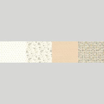 Celebrating 50 Years of Moda - Four In One Blender Print Parchment Yardage