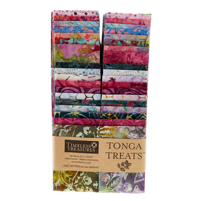 Tonga Treats Batiks - Orchid 2.5" Strips