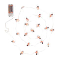 Light String with Snowman Ornaments