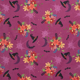 Little Witch - Witch Hat Main Magenta Yardage Primary Image