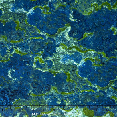 Vincent Van Gogh 2 - Paint Swirl Midnight Yardage