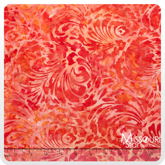 Artisan Batiks - Elementals Whirlwind Strawberry Yardage