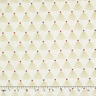 Lost & Found Christmas - Trees Cream Yardage