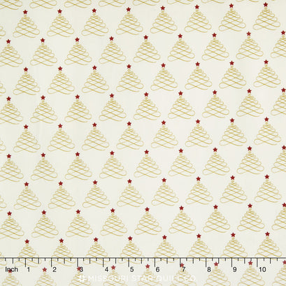 Lost & Found Christmas - Trees Cream Yardage