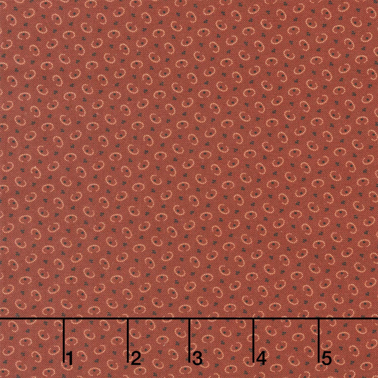 Pam's Patchwork Stars - Broken Oval Red Yardage