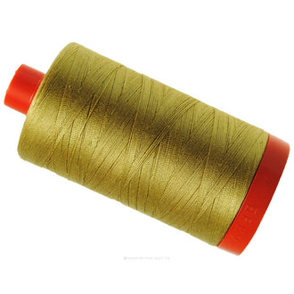 Aurifil 50 WT Cotton Mako Large Spool Thread Light Brass