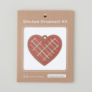 Gingerbread Heart Stitched Ornament Kit Alternative View #3