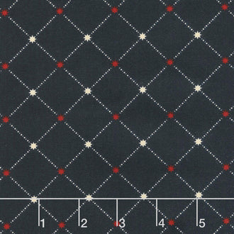 Star & Stripe Gatherings - Star Grid Navy Yardage