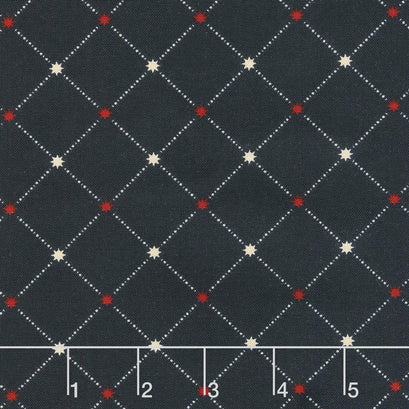 Star & Stripe Gatherings - Star Grid Navy Yardage