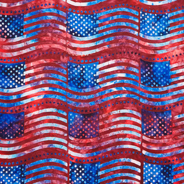 Artisan Batiks - Liberty 2 American Flag Country Yardage