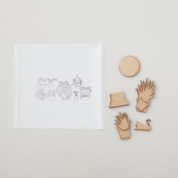 Farmers Market Collection - Good Things Grow Here Embroidery Kit Alternative View #1