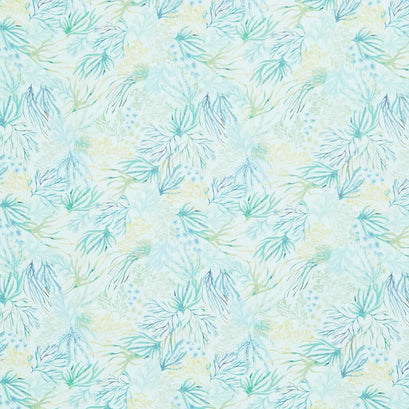 Seascape - Coral Seaweed Green Aqua Yardage