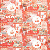 Curated in Color - Collage Red Yardage Primary Image