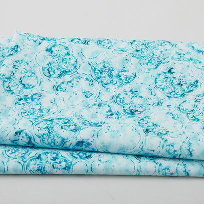 Viva Magenta Favorites - Damask Blue 2 Yard Cut