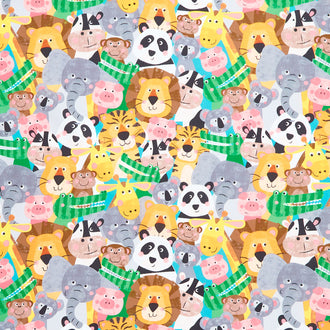 Noah & Friends II - Packed Animals Multi Yardage