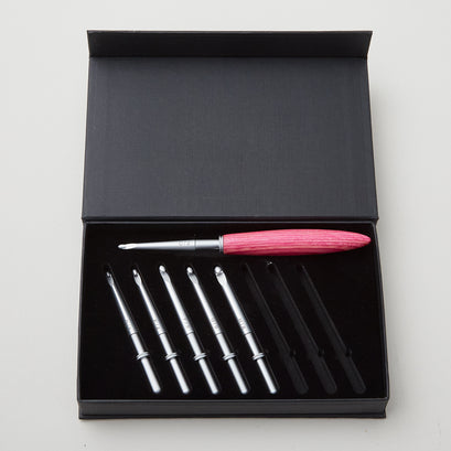 Sawyer Creek Artistry Interchangeable Crochet Hook Set - Pink/Slim