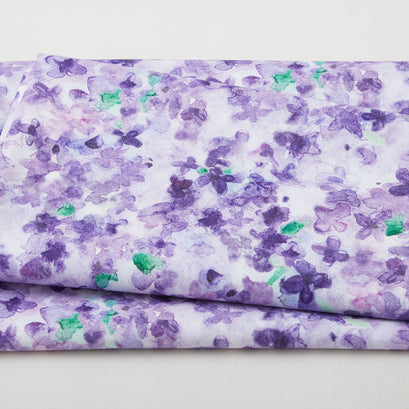 Dreaming of Tuscany - Packed Petals Purple 2 Yard Cut