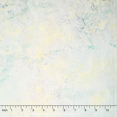 Tonga Batiks - Surf Jasmine Bunches Pearl Yardage