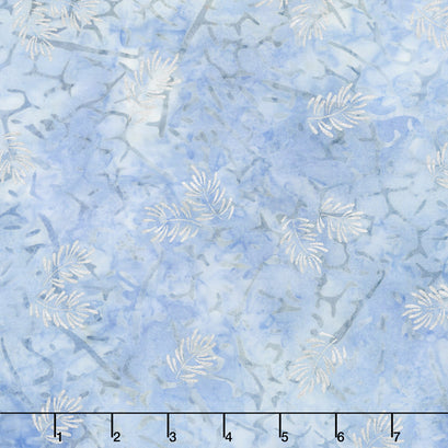 Artisan Batiks - Northwoods 7 Branches Ice Metallic Yardage