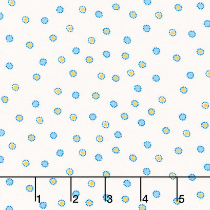 At the Cottage Favorites - Dots Blue Yardage