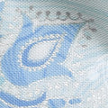 Holiday Flourish 11 - Peacock Snowflakes Blue Metallic Yardage