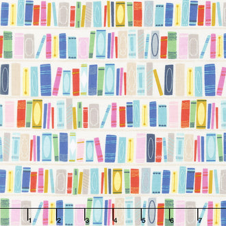 Once Upon a Rhyme - Books Cream Yardage