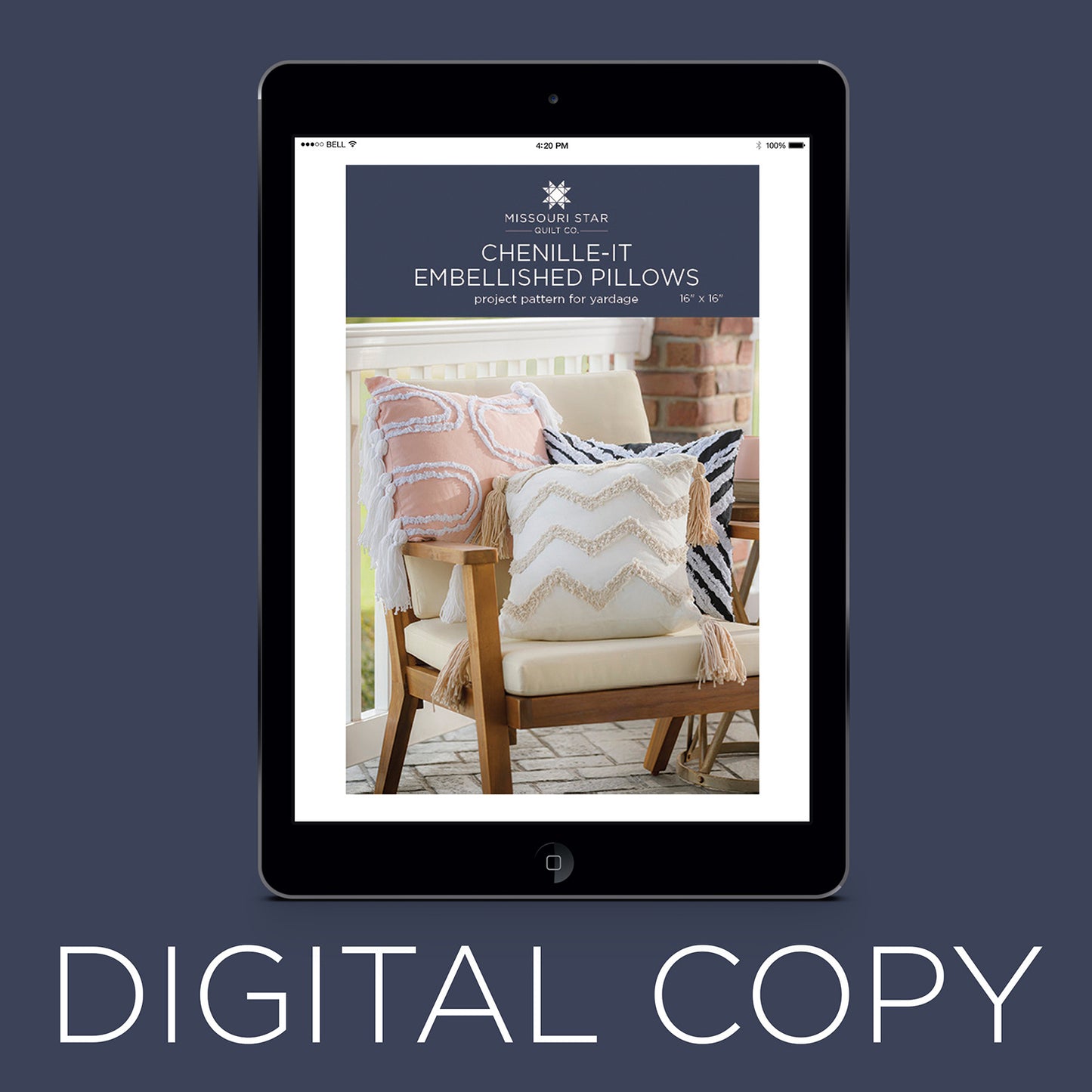 Digital Download - Chenille-It Embellished Pillows Pattern by Missouri Star Primary Image