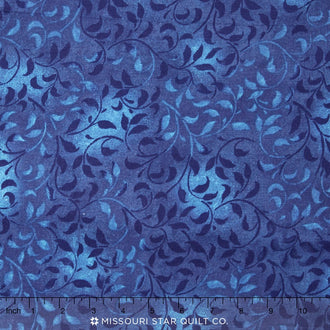 Wilmington Essentials - Climbing Vine Medium Blue 108" Backing