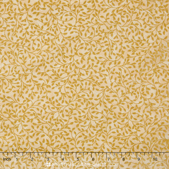 Winter's Grandeur - Ivory Metallic Yardage