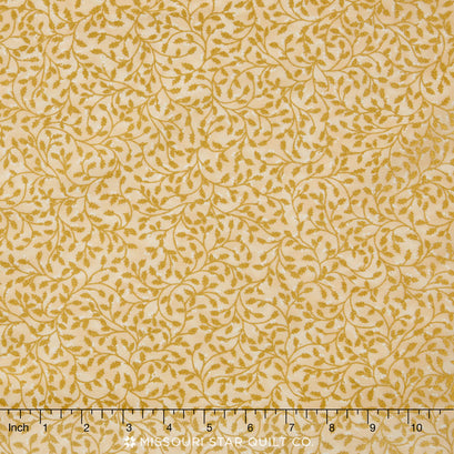 Winter's Grandeur - Ivory Metallic Yardage