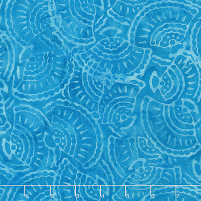 Tonga Batiks - Vivid Seashell Turquoise Yardage