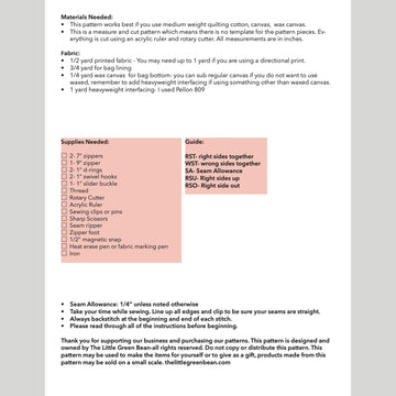 Digital Download - Stella Cross Body Bag Pattern Alternative View #1