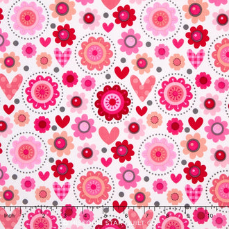 Lovebugs Collection - Main White Yardage