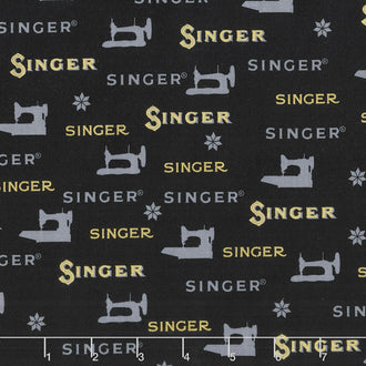 Sewing with Singer - Sewing Black Metallic Yardage