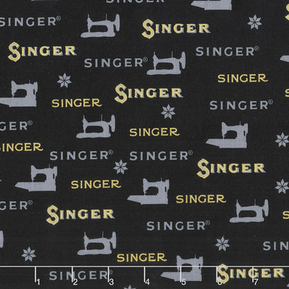 Sewing with Singer - Sewing Black Metallic Yardage
